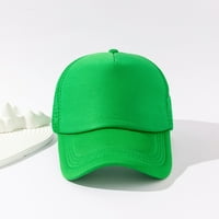 Žene šešire čiste boje Vintage Čvrsti opušteni fit performanse za muškarce Zaštita od sunca Izdržljivi uništeni šešir zeleni