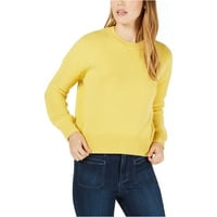 Maison Jules ženski pulover s rebrastim rukavima, žuti, mali