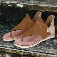 Ženske gladijatorske sandale dame Ljeto Ležerne prilike ravne potpetice na sandalama, udobne vintage