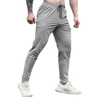 Ketyyh-Chn Dukset za muškarce Muške vježbe hlače elastične struke hlače za izvlačenje za sportski vježbanje,