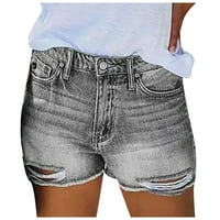 Ženske kratke hlače Ljetne hlače Party Club Jeans High Squik Slim Hole Hlače za hodanje na otvorenom