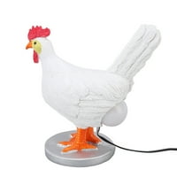 Svjetiljka od piletine jaje, USB atraktivna smola piletina koja polaganje jaje svjetlo toplo za spavaću