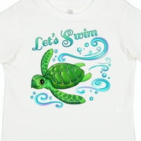 Inktastic pušta plivanje - slatka morska kornjača poklon mališani dječak ili majica toddler