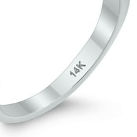 Ženska AGS certificirana Carat TW Diamond Engagement prsten za angažman u 14k bijelo zlato