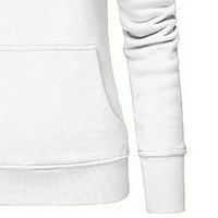 Duksevi za žene Trendy Dame Solid s kapuljačom Turtleneck dugi rukavi pulover dugih rukava majica s