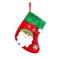 Početna Dekor Božićne čarape Poklon torba Mala butika Candy Dekoracija poklon bag božićne čarape D