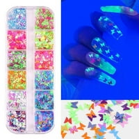 Boje Butterfly Glitter nokti Holografski 3D Nail Art Funkes Confetti Glitter naljepnica, Nail Art Dizajn