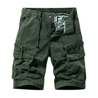 Muške kratke hlače Multi džep teretni hlače labave ležerne hlače ravno hlače za noge