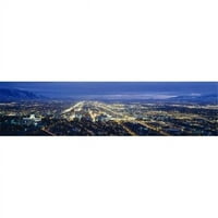 Pogled iz zraka u gradu zapamćen u Dusk Salt Lake City Utah USA Poster Print do - 12