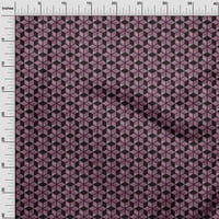 Onuone viskoza šifon ružičasta tkanina geometrijska šivaća tkanina od dvorišta otisnuta DIY odjeća šiva
