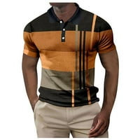 Muška košulja Golf košulja Geometrija 3D Print na otvorenom ulicom kratkih rukava s gumb za ispis odjeće Odjeća modni dizajner ležer