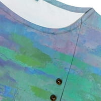 Ljetna bluza vodeni ljiljani ulje slika 3D tiskana majica ženske vrhove plus veličine