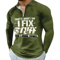 HFolob muns majica Muška novog 3D tiskanog slova dugih rukava ulica moda pulover casual muške majice