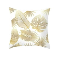 Jastučna futrola Zlatna print poliesterski jastučni poklopac kauč kauč jastuk poklopac kućnog dekora