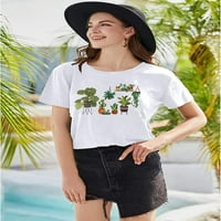 Ženska majica Žene Herbologijske biljke Košulje za učitelj Smiješne grafičke majice Gardarske majice