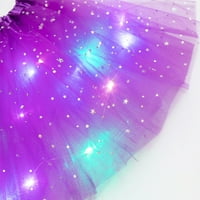 Djevojke suknje Sequin Tutu LED svjetlo Up Petti baletna odjeća suknja