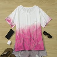 Ženska majica Ljetne majice kratkih rukava Casual V-izrez Loose Basic Tops Casual bluza vrhovi