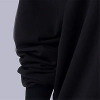 Majice za žene Casual Skew ovratnik Božićni tisak Dugih rukava Pulover Top BluuseSize XL