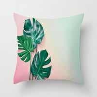 45x nordijski ins stil ružičasti tropski list jastučni na kauč kauč jastuk pokrov geometrije kvadratni