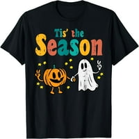 TIS sezona pucnjava Ghost Retro Groovy Vintage Halloween majica Crna X-velika