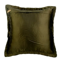 Omovi za jastuke za kauč, ukrasni jastuk navlake zeleni, satenski jastuk za bacanje, ručno izrađeni