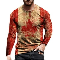 Ležerni vrhovi za muškarce - pulover s dugim rukavima CREW Slobodno vrijeme Tipke Comfy Slim Majice