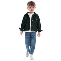 Toddler Boys Djevojke Vjetrootporna čvrsta traper kaput Dječje jakne jakne Jakne na otvoreno odjeća