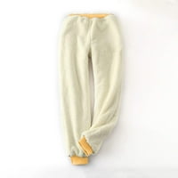 SHOMPORT Ženske zimske hlače za mir hlače Termičke podstavljene jogger hlače nacrtajući atletske dukseve sa džepovima