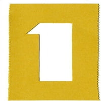 ChartPak CHA slikarski šablonski brojevi-slova-3in.- Žuta
