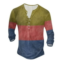 Muška majica Spring Fall Fashion Casual Faceen Digital Print dugih rukava TOP T majice za muškarca