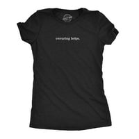 Ženski pljusak pomaže majicu smiješna prokleta riječ nestašna sarkastična novost TEE - l Ženski grafički