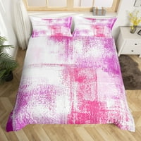 Pink Tie Bojel posteljina Potpuna apstraktna komprijalna pokrivača, gradijent ombre Poklopac posude