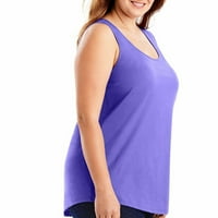 3xl Ženski vrhovi ženske plus veličine majica sa šljokicama s čvrstim rukavima za žene ljetne nošenje