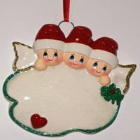Angel Family personalizirani božićni ukras učinite - sami