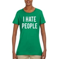 Mrzi ljudi antisocijalni introvertni humens grafička majica, Kelly, mali