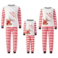 Božićni Xmas Kids Odrasli Porodica Porodica Spavaće odjeće Pijamas Pajamas Elk Štampane odjeće