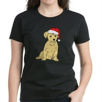 Cafepress - Santa Puppy - Ženska tamna majica