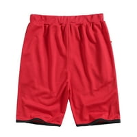 Muški kuhari Kružne kratke hlače Summer Hotsa Hotcres kratke hlače od plaža Elastični šarke crvene l