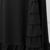 Ženski elegantni kancelarijski festival Solid Boja suknja Vintage struk plutani patentni suknji suknja