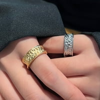 Yinguo Retro hop trend Veličina verzija nepravilnog prstena lično jednostavna djevojka Inde prsten za prste ulice Jedna veličina