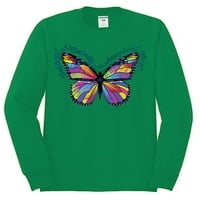 Divlji bobby, šareni leptir oh leptir na šaptajućim krilima životinjski ljubavnik muške majice dugih rukava, Kelly, srednja