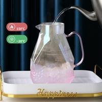 Stakleni čaše 1.6L hladnjaka gradijentna ružičasta boca za vodu stilizirana sa ručicama debljine za hotelski restoran Kuhinja za domaćinstvo
