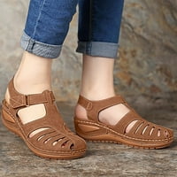 Loyisvidion Cleance Sandale za žene Žene Ljetne modne casual Sandale Ležerne prilike ravne boje cipele