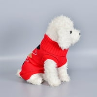 Tutunaumb Winter Spot Promotion Pet Dog Cat Winter Top Turtleneck Strelk Ispiši džemper kostim Odjeća