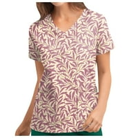 Ljetne vruće košulje za žene ženske majice personalizirano slatko ispis kratkih rukava V-izrez gornji