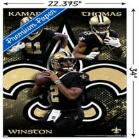 Novi Orleans Saints - Triples zidni poster, 22.375 34