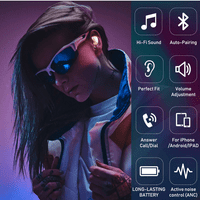 Urban Street pupoljci žive istinske slušalice za bežične ušice za Samsung Galaxy Tab 7. WiFi - bežični uši sa mikrofonama - ružičasto zlato