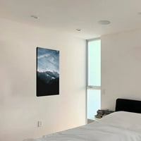 Šuma i planine pod sivim oblacima Slika Platno zidno umjetnički dekor s uokvirenim, vertikalnim verzijom