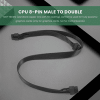 CPU 8-pinski mužjak do dual PCIe 8-pinski muški kabl za napajanje
