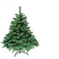 Unatopljena miješana klasična borova umjetna božićna drvca s toplim čistom LED svjetlom, 4 '30
